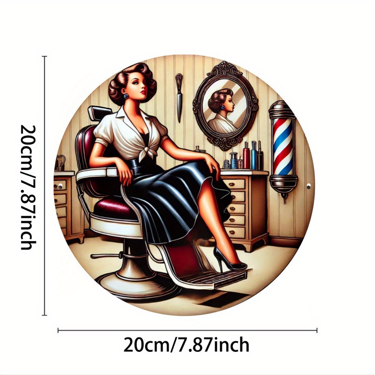 1pc Vintage Kapper Metalen Bor - Vintage Collectible Plates recensie en prijs