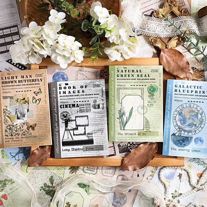40 vellen geïllustreerd sticke - Vintage Collectible Books recensie en prijs